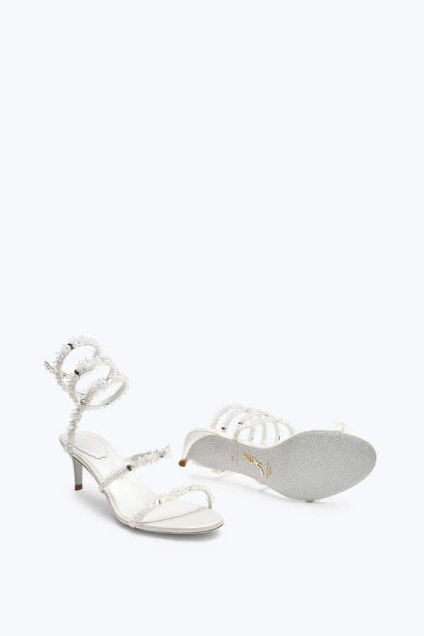 Cinderella White Sandal With Serpent 60