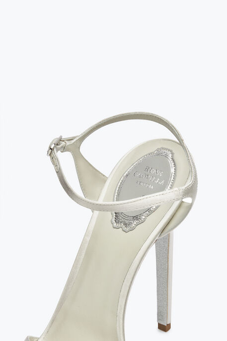 Anastasia Crystal Gray Platform Sandal 130