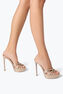 Dania Champagne Platform Slider Sandal 130