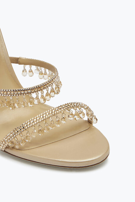 CHANDELIER CRYSTAL BEIGE SANDAL 105 CHANDELIER CRYSTAL BEIGE SANDAL 105