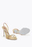 BRAID GOLD SATIN/AURUM-ROSE GOLD STRASS SANDAL