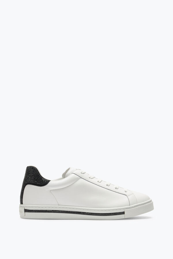 Xtra White-Black Sneaker With Crystals 15