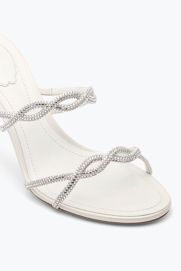 BRAID IVORY SLIDER SANDAL 80