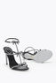 CATERINA BLACK SATIN/CRYSTAL STRASS SANDAL