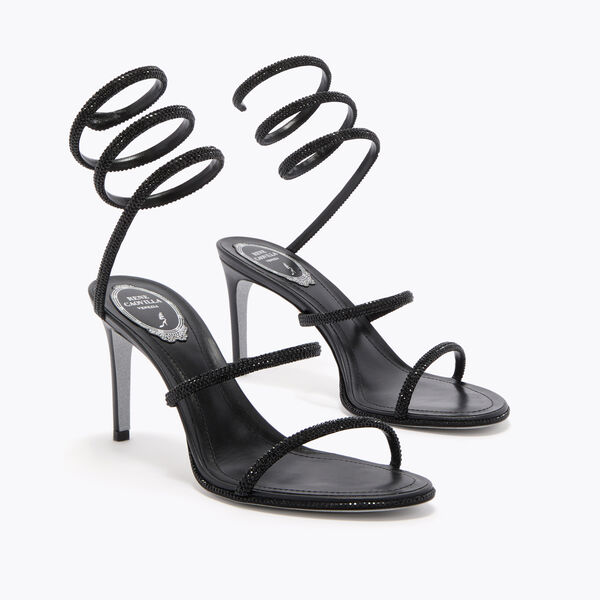 CLEO BLACK SANDAL 80