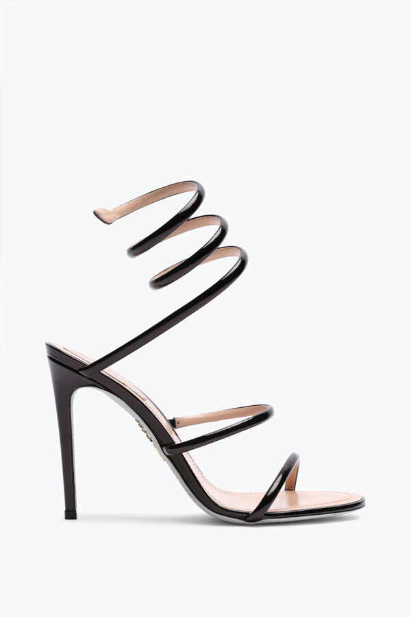 Cleo Metallic Black Sandal 105