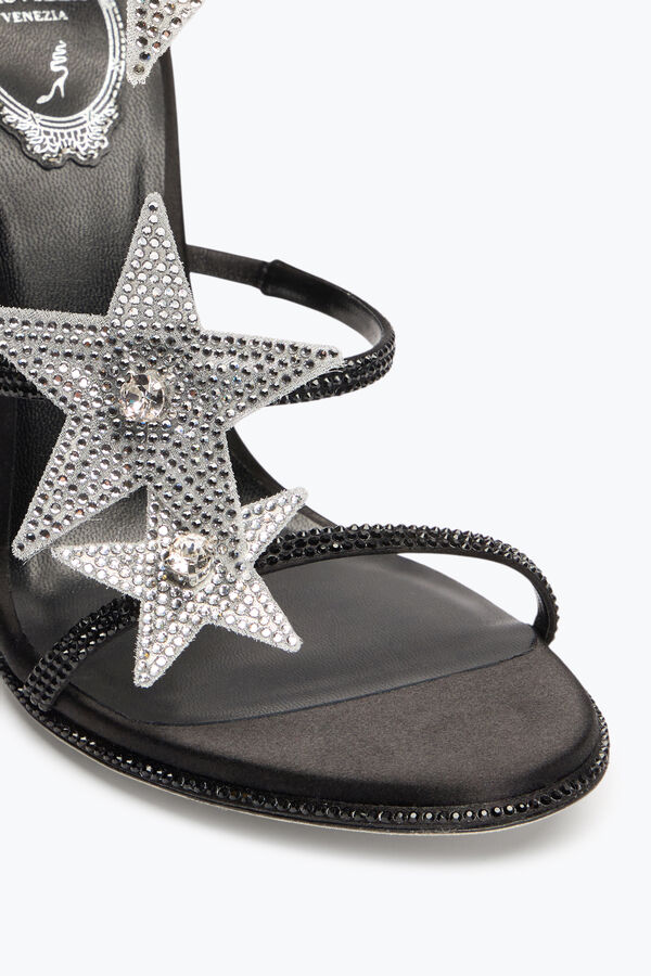 SUPER CLEO STAR BLACK &amp; SILVER SANDAL 105