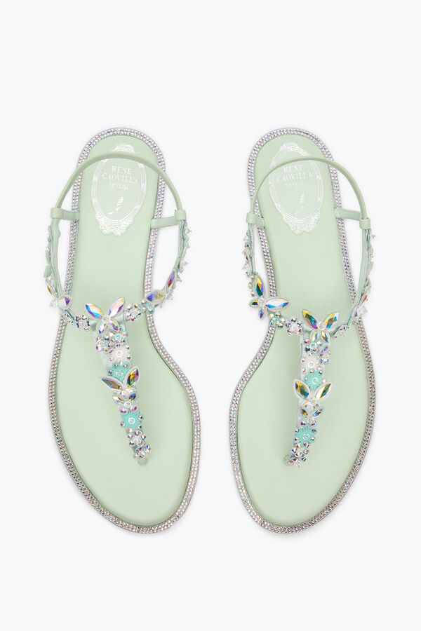 EDEN GREEN MINT THONG SANDAL 10