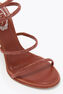 CLEO RUST SATIN/RED FLAME STRASS SANDAL