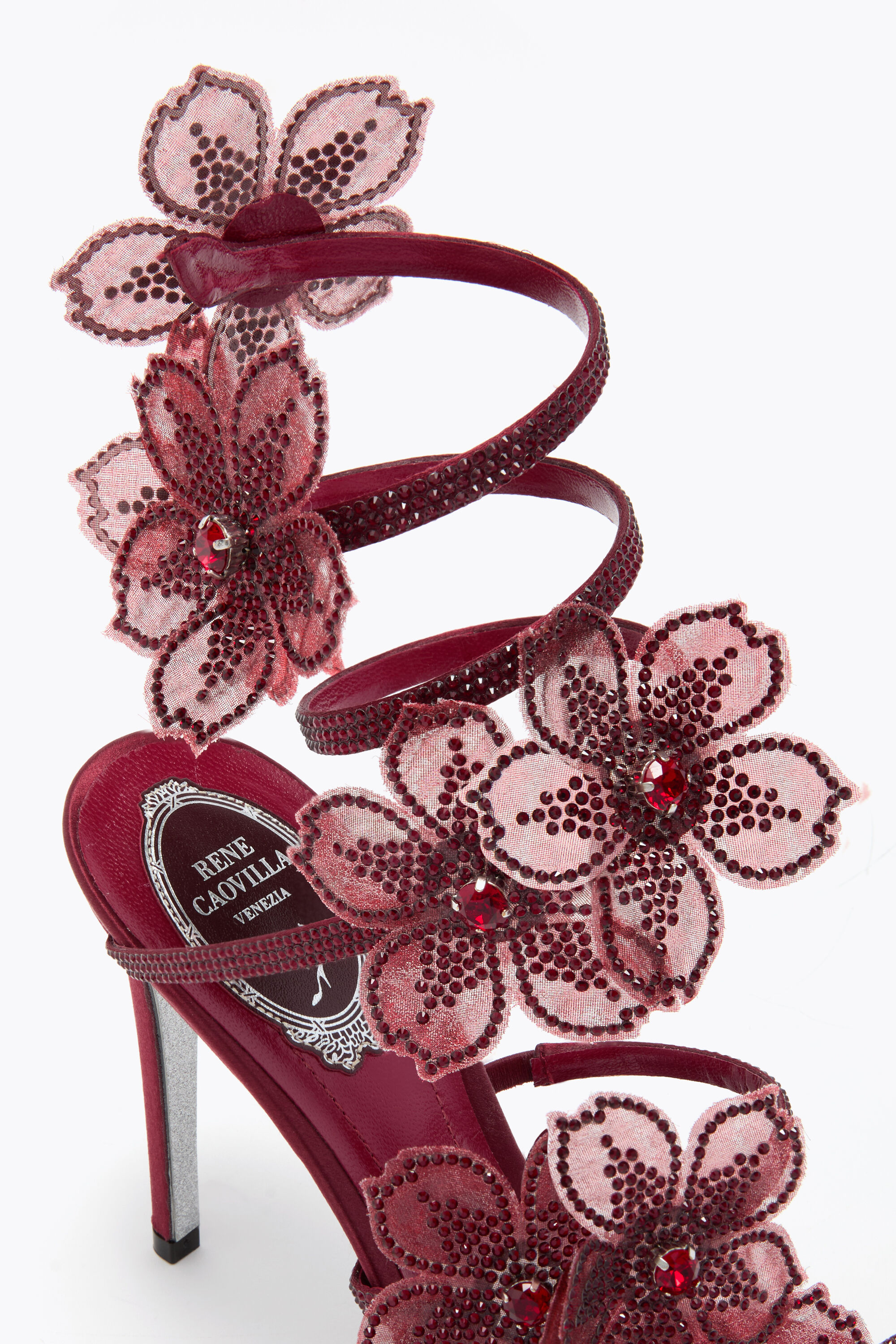 Jeweled sandals with crystals and gems | René Caovilla®