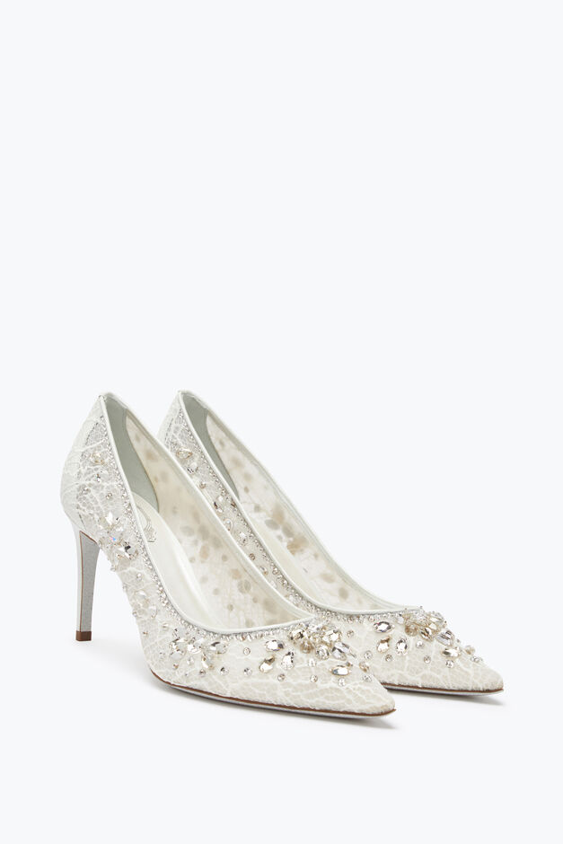 Cinderella Crystal White Pump 80 Cinderella Crystal White Pump 80