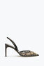 Aretha Black Slingback With Crystals 80