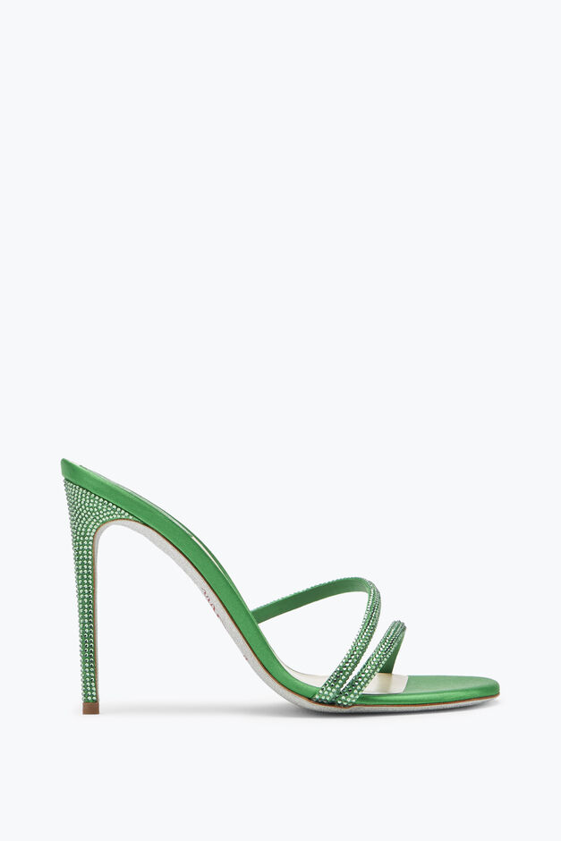Irina Crystal Green Mule 105