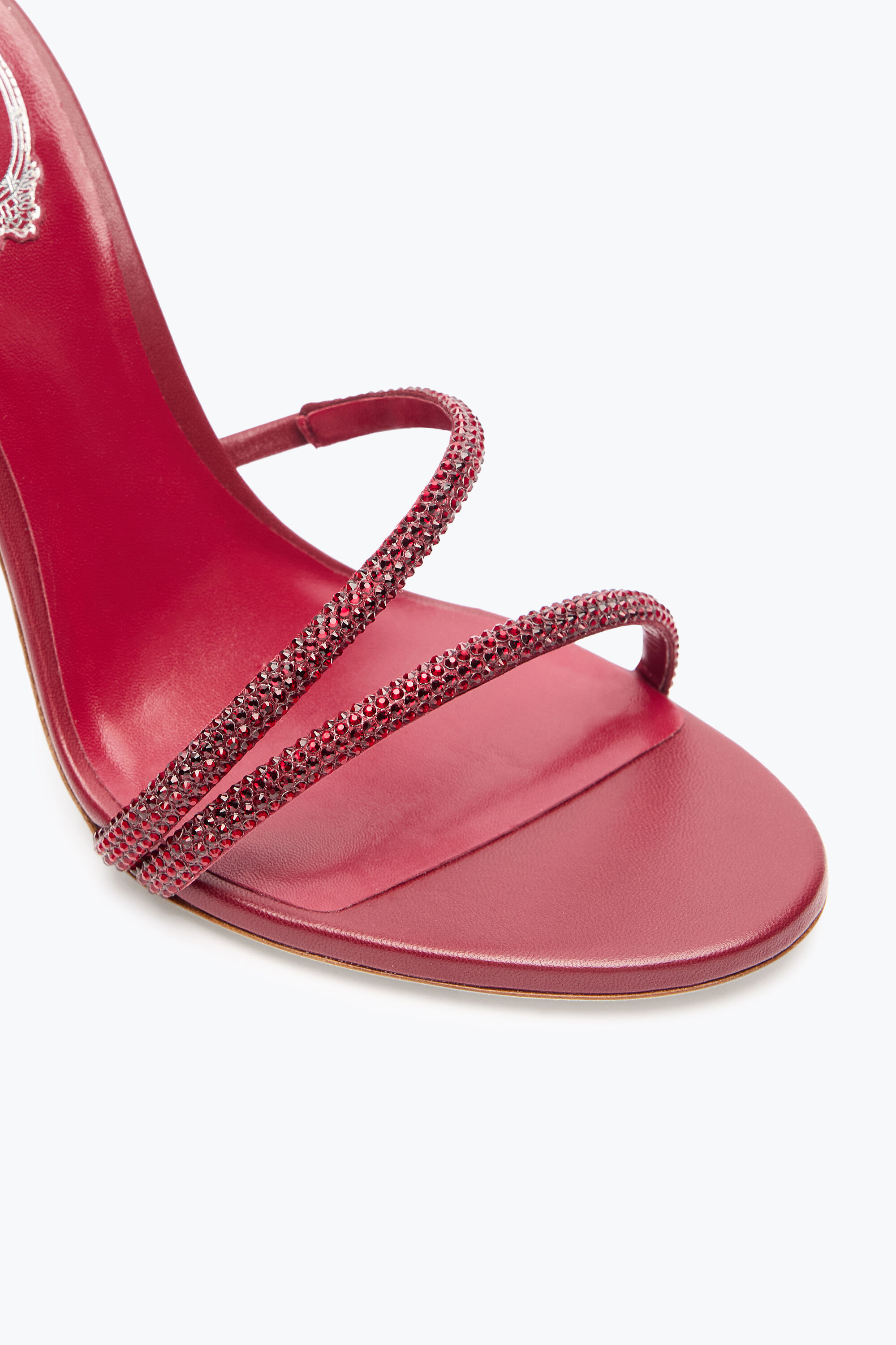 Jeweled MARGOT BURGUNDY SANDAL 105 | Rene Caovilla®