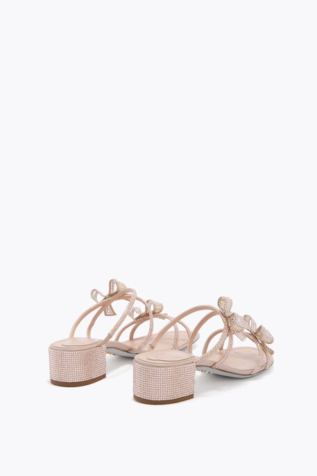 RIBBON NUDE MULE 40