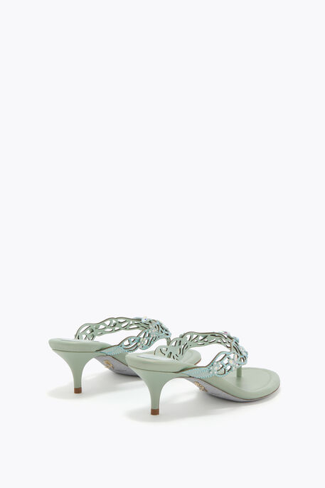 EDEN MINT GREEN THONG MULE 50