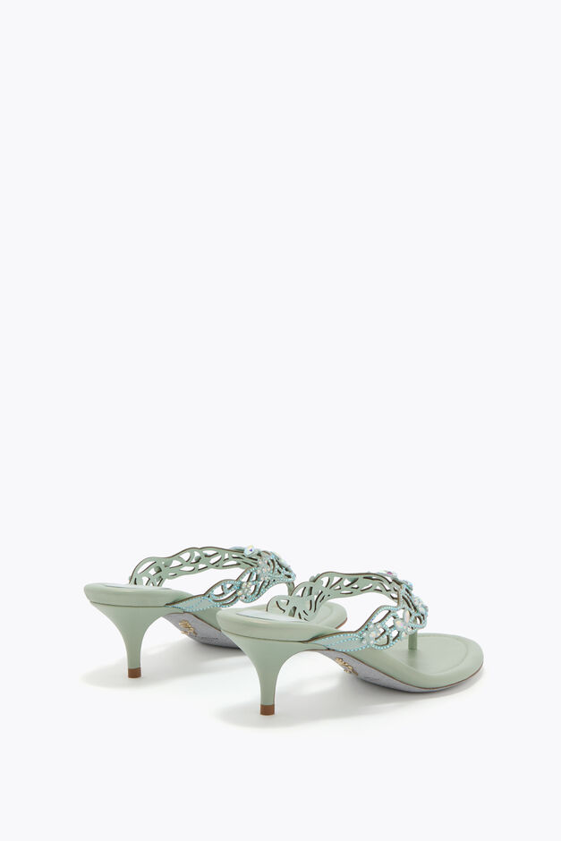 EDEN MINT GREEN THONG MULE 50