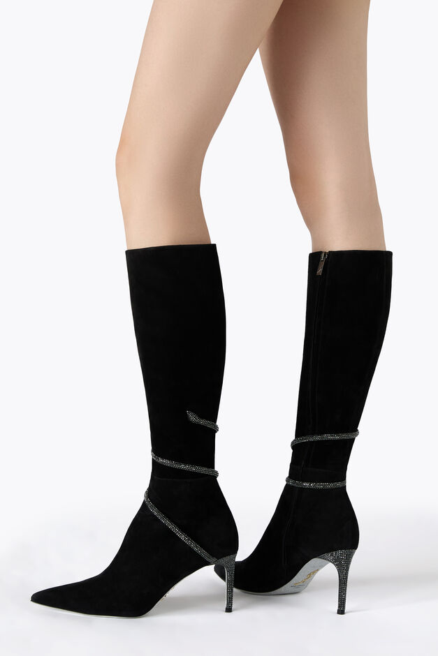 CLEO BLACK SUEDE BOOT 80