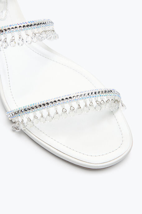CHANDELIER IVORY FLAT SANDAL 10