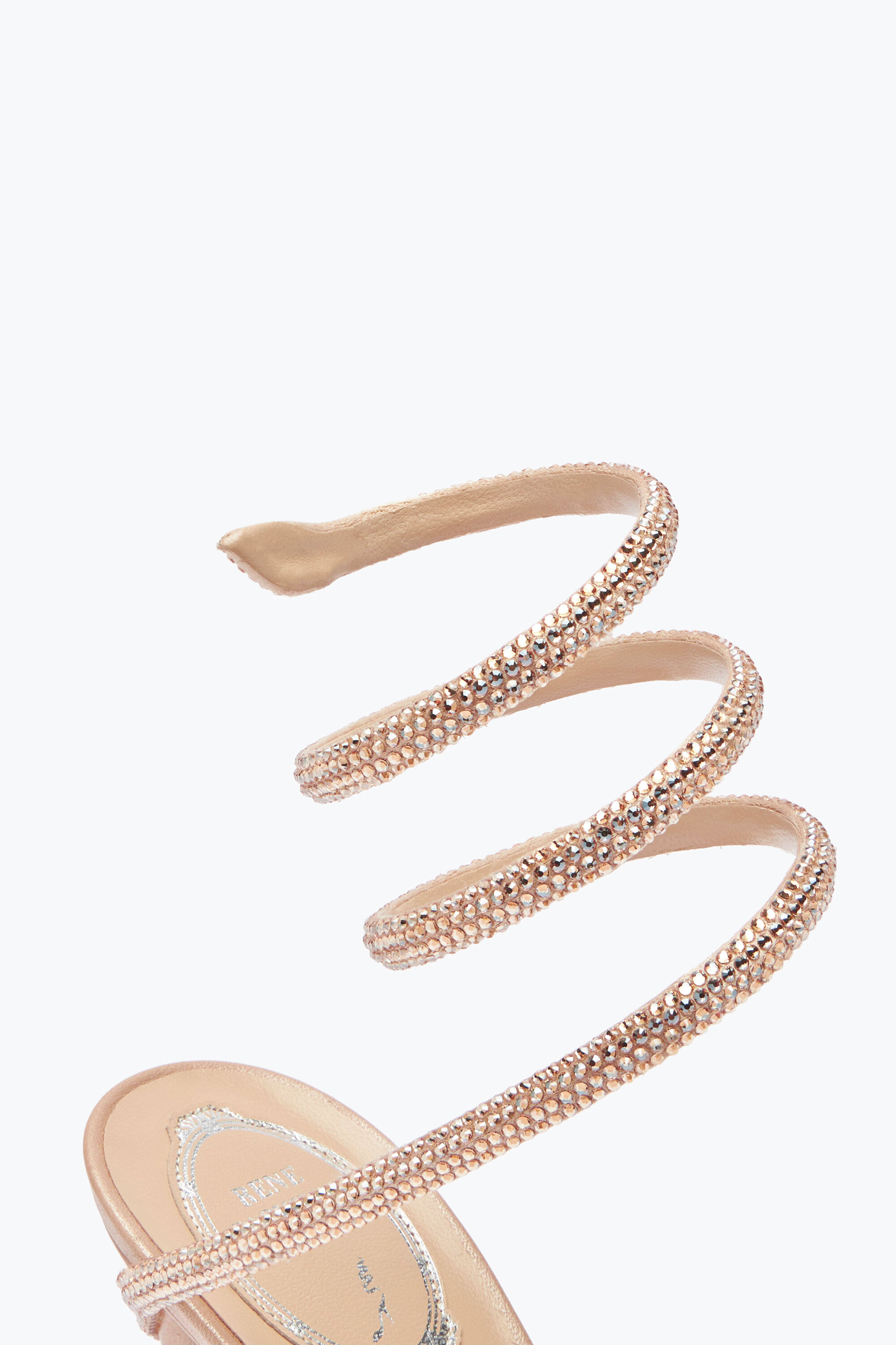 Jeweled MARGOT CRYSTAL BLUSH SANDAL 105 | Rene Caovilla®