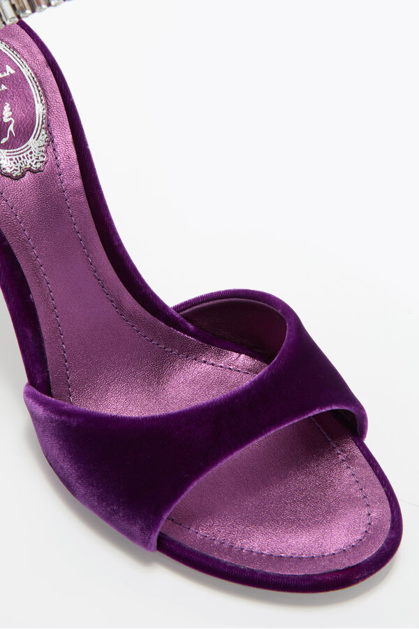 CLEO SPARK SANDAL IN PORPORA VELVET 80