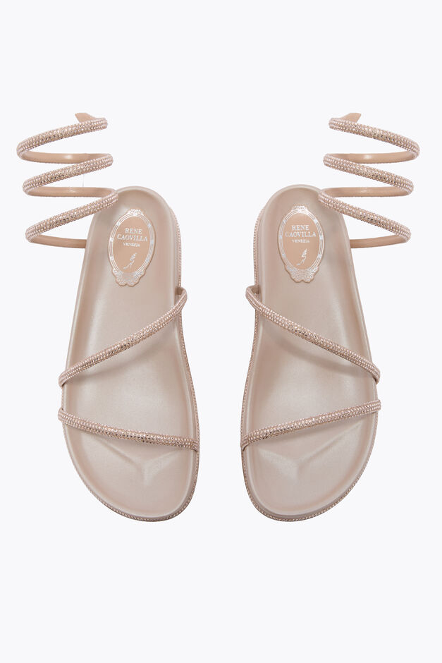 GISELE NUDE FLATFORM SANDAL 20