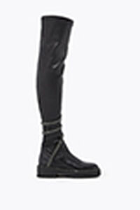 CLEO CUISSARD BLACK LAMB/JET HEMATITE STRASS BOOT