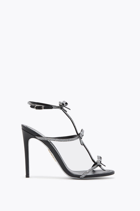 CATERINA BLACK AND SILVER SANDAL 105 CATERINA BLACK AND SILVER SANDAL 105