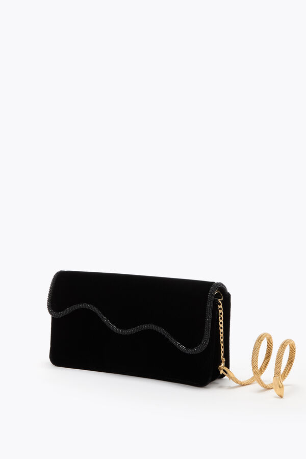 ONDA BLACK VELVET CLUTCH ONDA BLACK VELVET CLUTCH