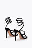 CLEO BLACK VELVET SANDAL