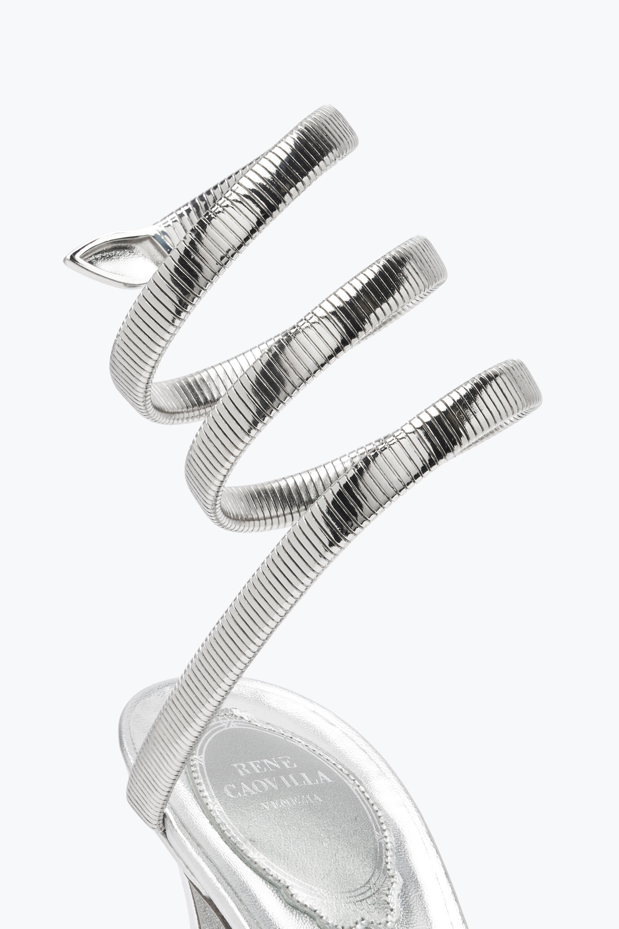 サンダル・ミュール RENE CAOVILLA SANDALS SILVER Jeweled Juniper Metal Silver Sandal 105 | Rene Caovilla®