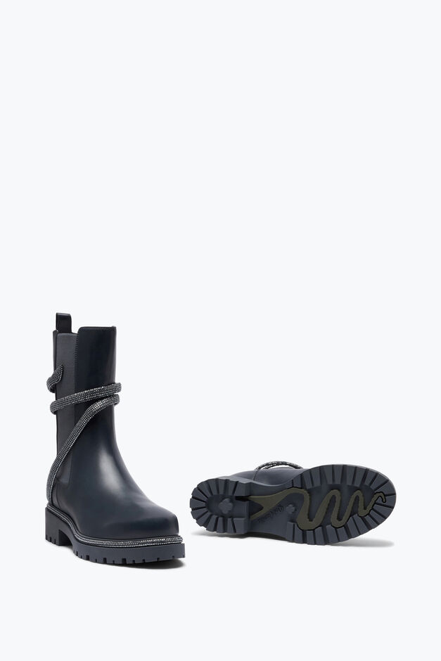 Cleo Grey Bootie With Silver Crystals 25