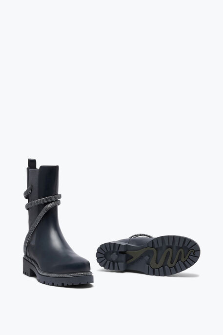 Cleo Grey Bootie With Silver Crystals 25 Cleo Grey Bootie With Silver Crystals 25