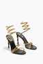 MARGOT BLACK AND GOLD SANDAL 105