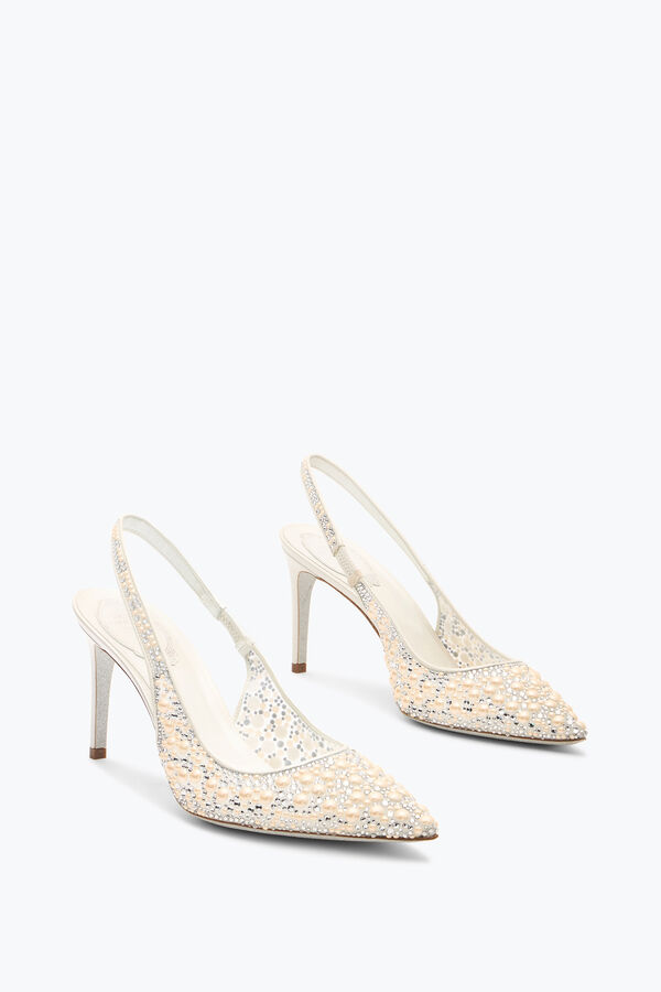 PEARL WHITE SLINGBACK 80