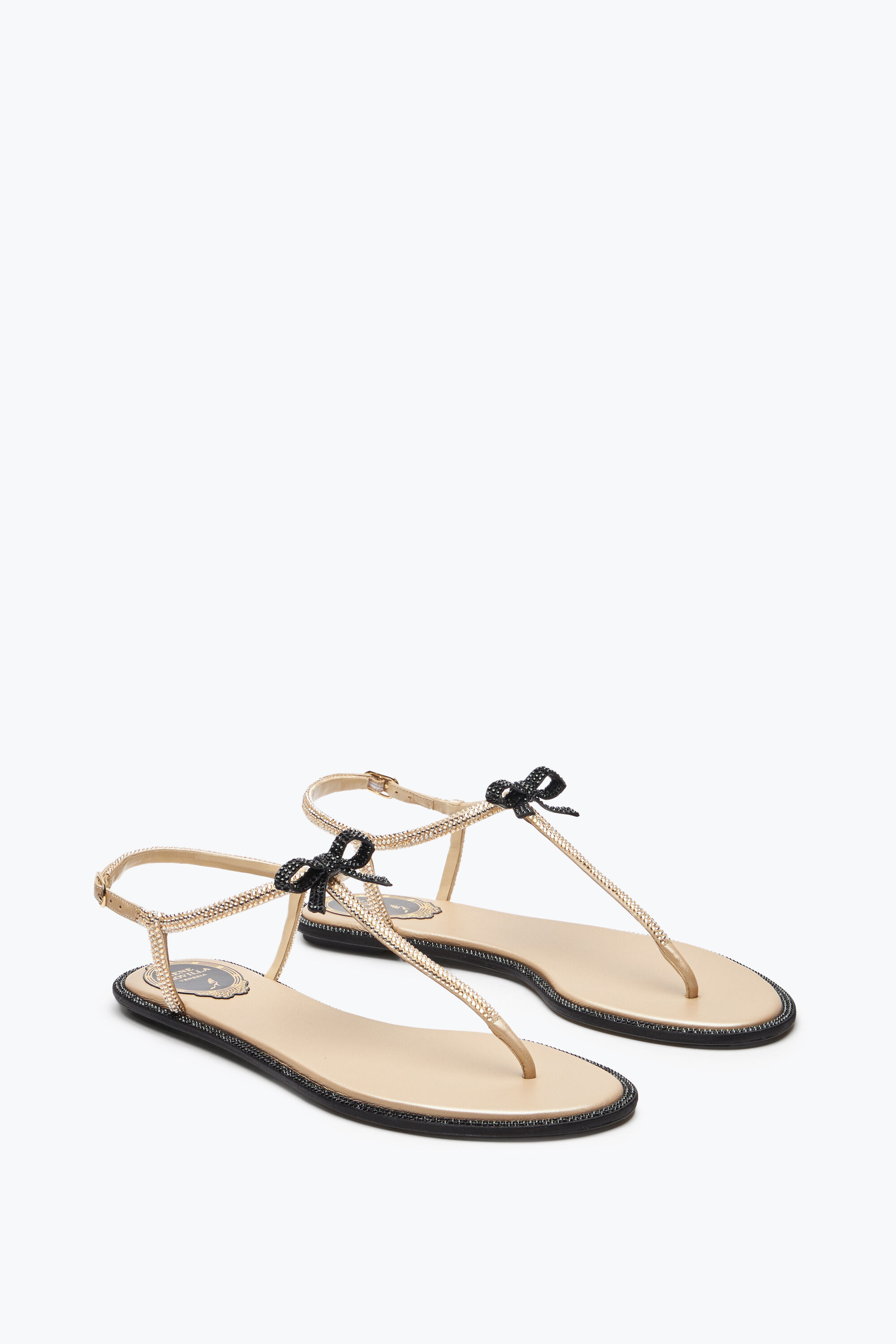 Jeweled Caterina Honey Thong Sandal 10 | Rene Caovilla®