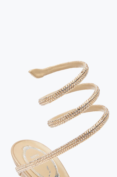 MARGOT CRYSTAL GOLD SANDAL 105