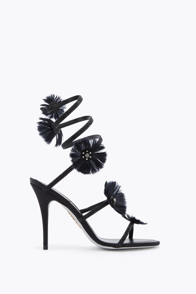 JOLENE BLACK SANDAL 100