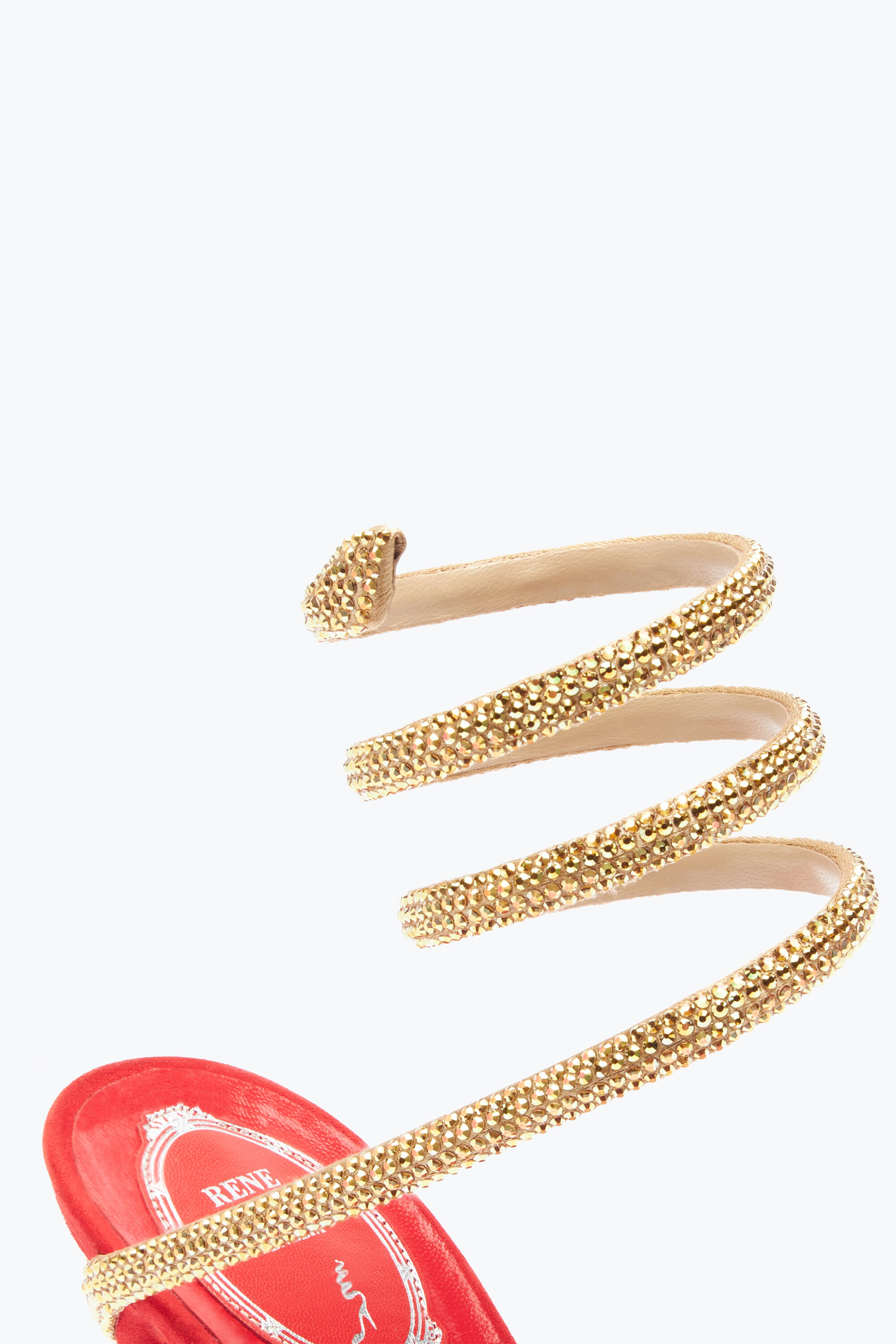 Jeweled Margot Red Jewel Sandal 105 | Rene Caovilla®