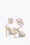 CHANDELIER GOLD SATIN/ROSE GOLD-MULTI STRASS SANDAL