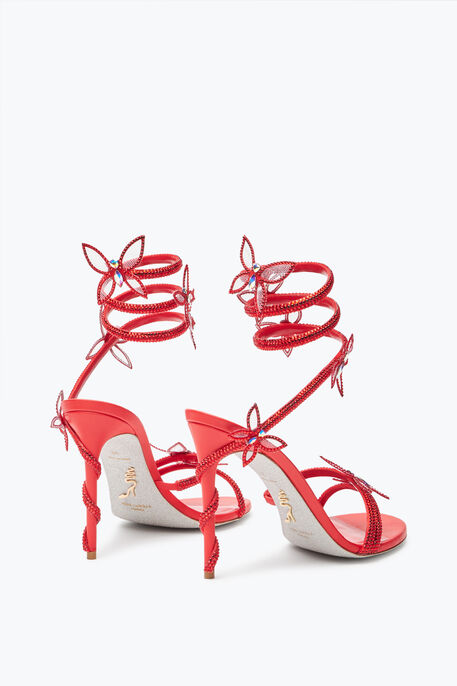 Margot Red Butterfly Sandal 105 Margot Red Butterfly Sandal 105