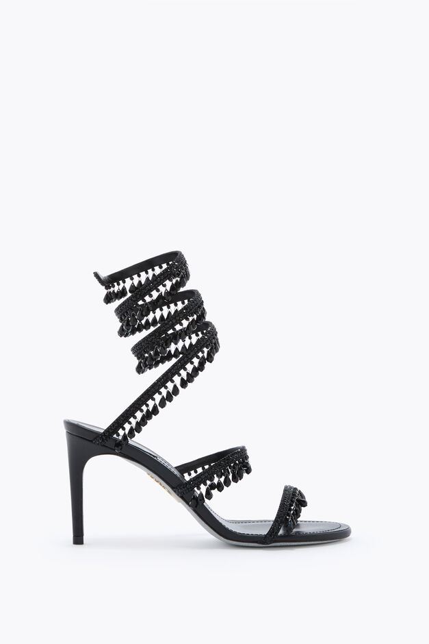 CHANDELIER BLACK SANDAL 80