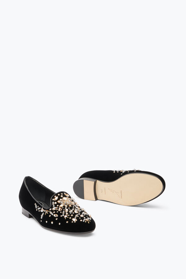 Louise Black Loafer With Rhinestones 15