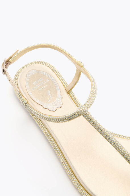 DIANA LEMON YELLOW SANDAL WITH CRYSTALS 10