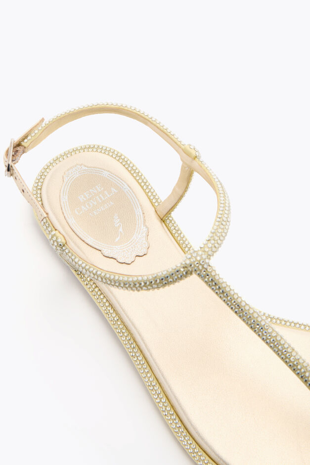 DIANA LEMON YELLOW SANDAL WITH CRYSTALS 10