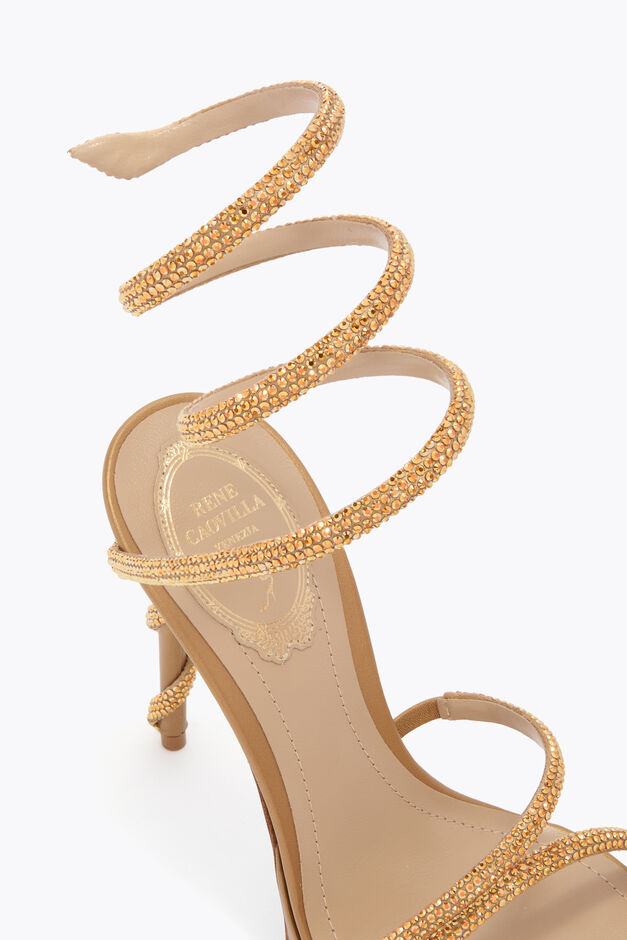 MARGOT HONEY PLATFORM SANDAL 120