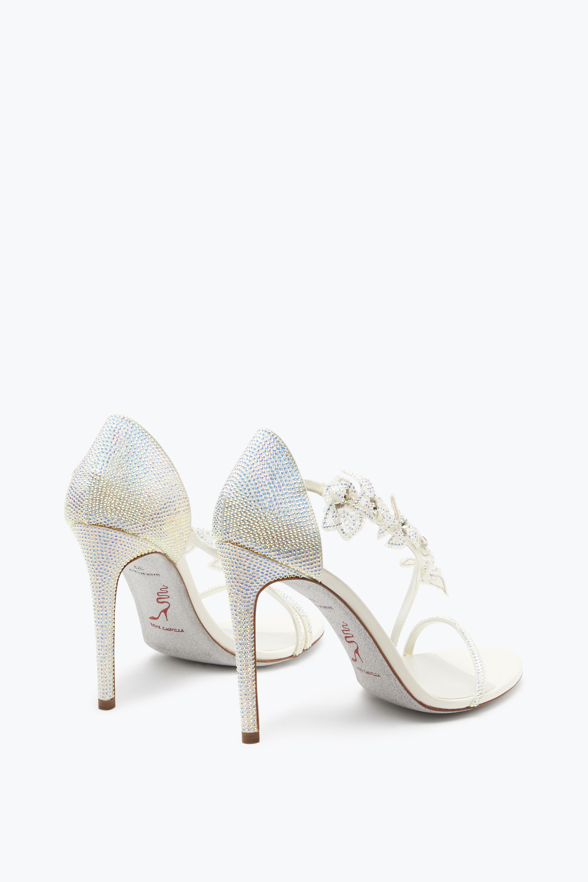 サンダル・ミュール Rouje Floriana Sandals - Rouje - Leather - White White mesh leather wedge mules | Rouje
