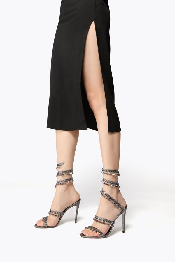 CHANDELIER GUNMETAL SANDAL 105 CHANDELIER GUNMETAL SANDAL 105