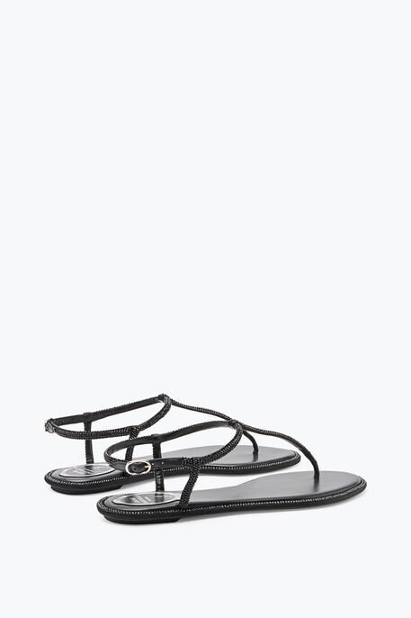 DIANA CRYSTAL BLACK SANDAL 10