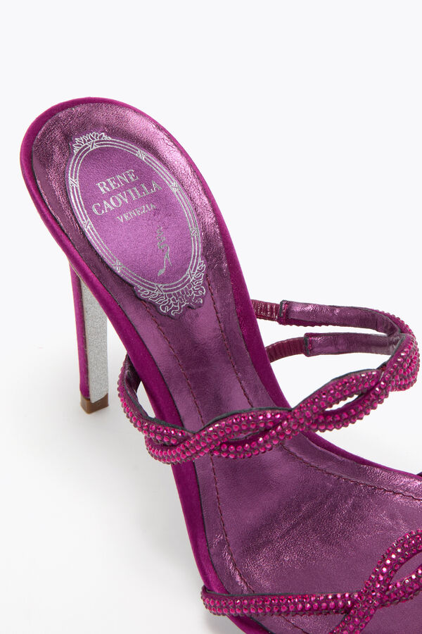 BRAID PORPORA SATIN/RUBY STRASS SANDAL